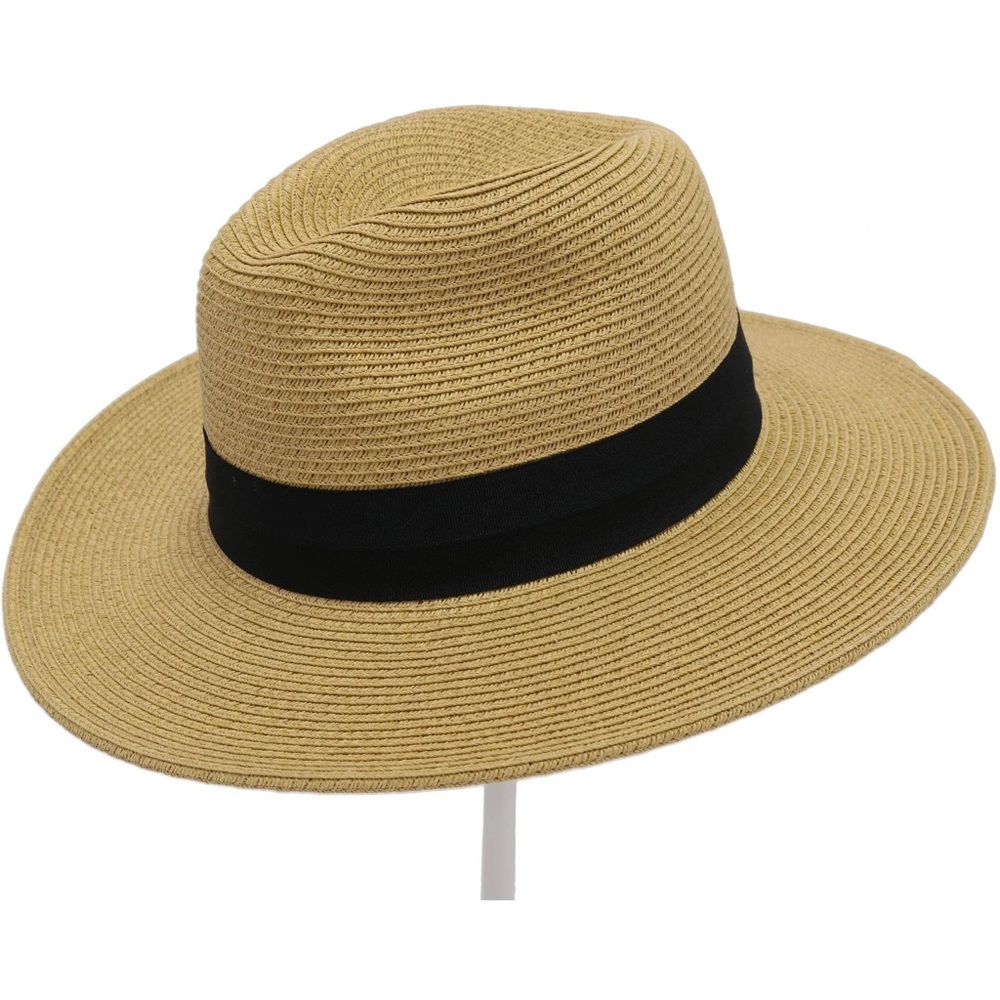 Beanie Panama Ribbon Straw Hat Women